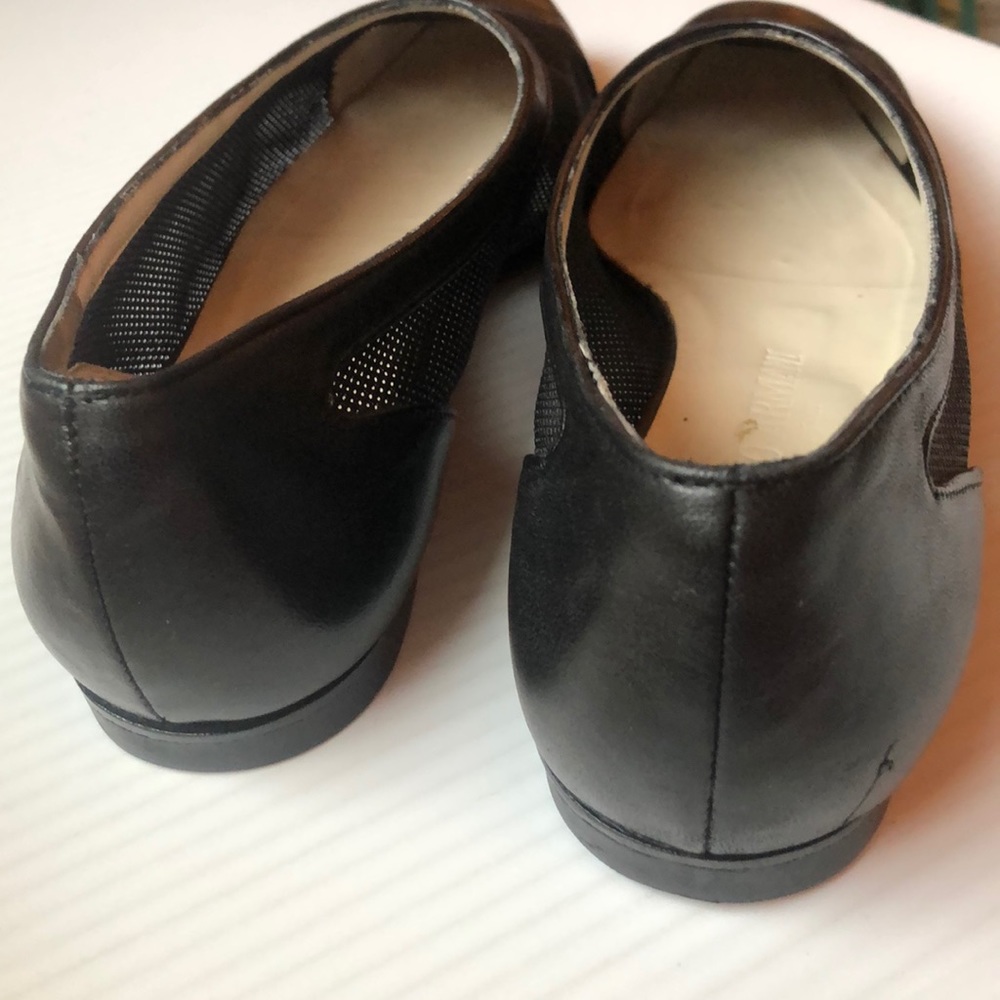 Giorgio Armani Mesh Black Leather Toeshoes Size38 - image 3